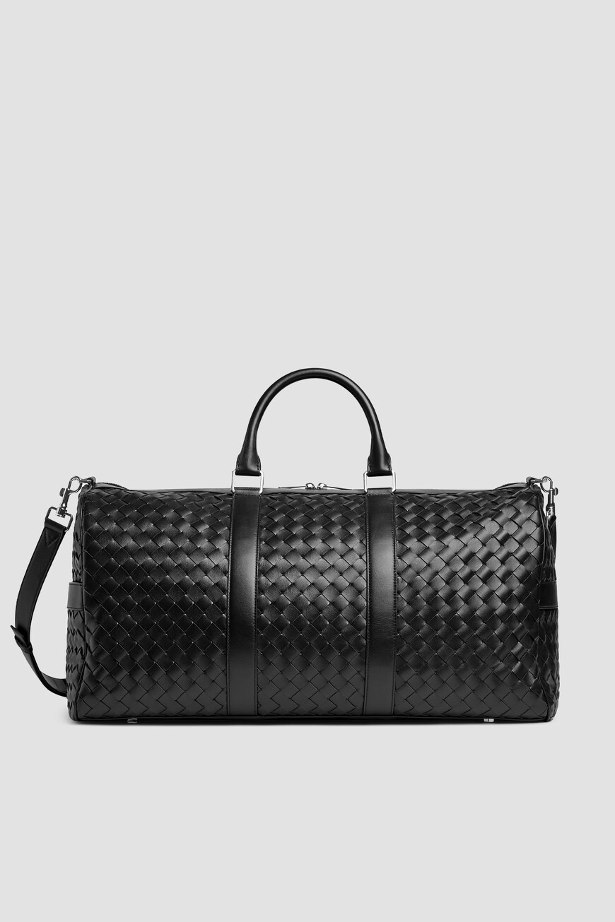 

Дорожная Сумка Bottega Veneta Модель Cabin Duffle, Черный/серебристый