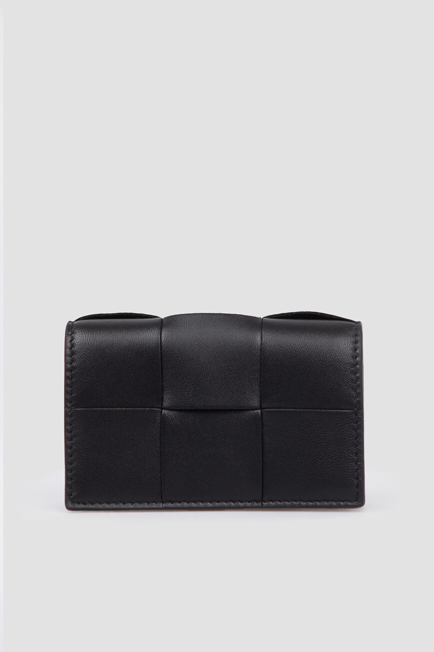 

Кардхолдер Bottega Veneta Модель Из Линейки Cassette, Черный