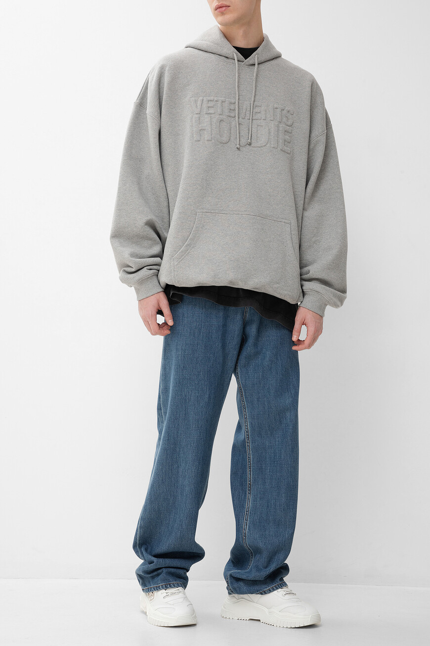 худи  UA65HD370G 1302 GREY MELANGE со скидкой