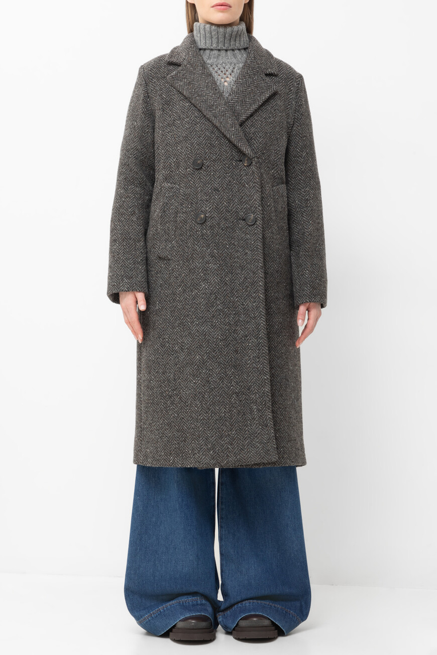 

Пальто Maxmara, Серый/коричневый