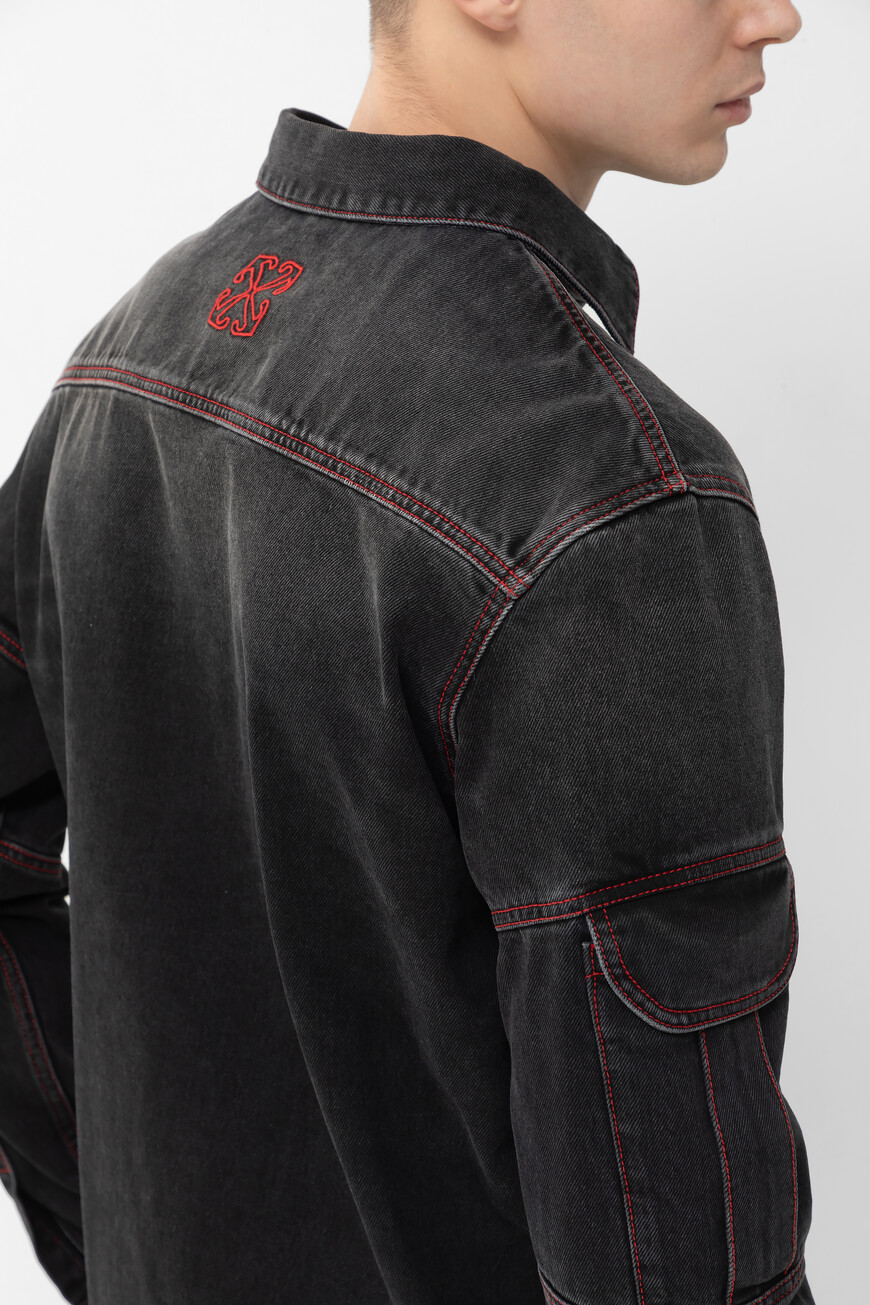 рубашка  модель script samurai OMYD05CF24DEN0011325 по низкой цене