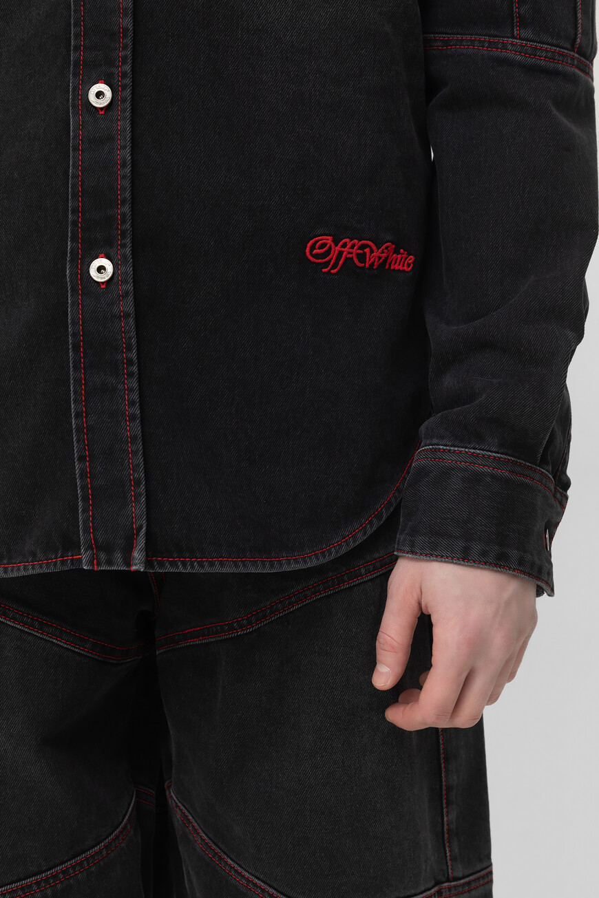 рубашка  модель script samurai OMYD05CF24DEN0011325 со скидкой