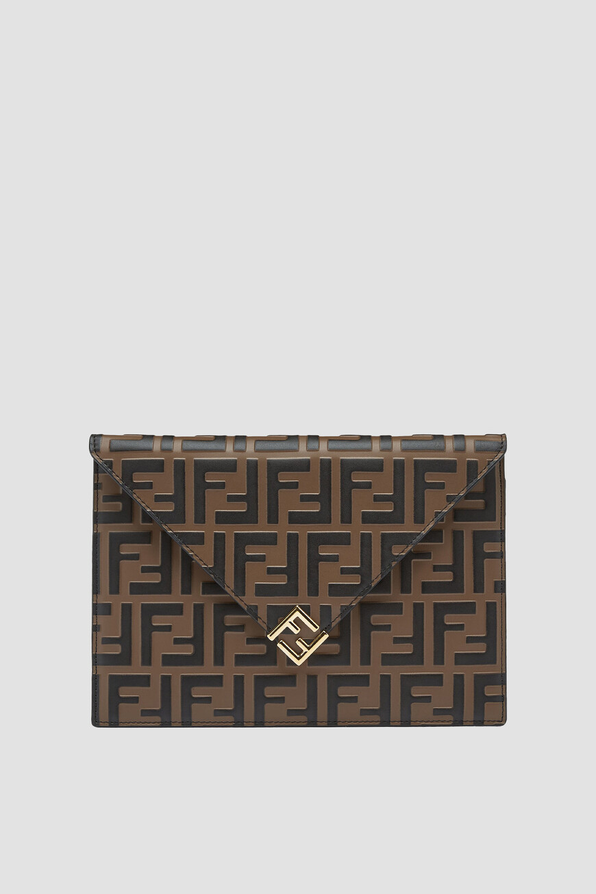 

Клатч Fendi Модель Ff Diamonds, Черный
