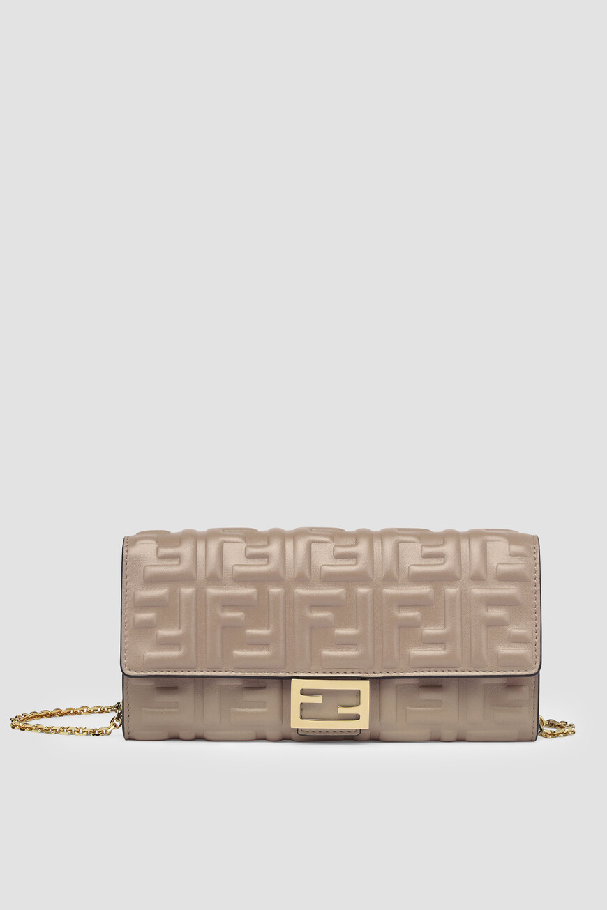 

Кошелек Fendi Из Модельного Ряда Baguette, Бежевый