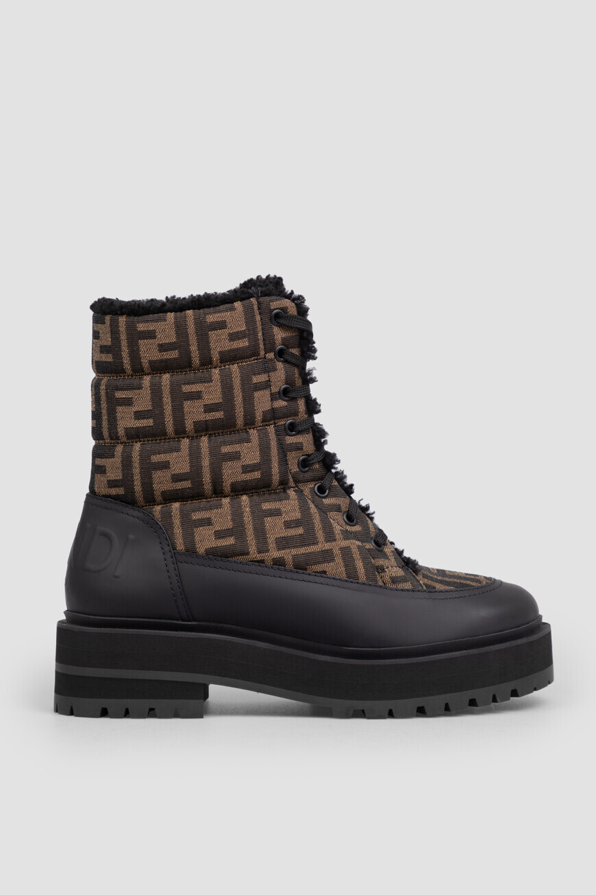 

Ботинки Fendi Модель Signature, Коричневый