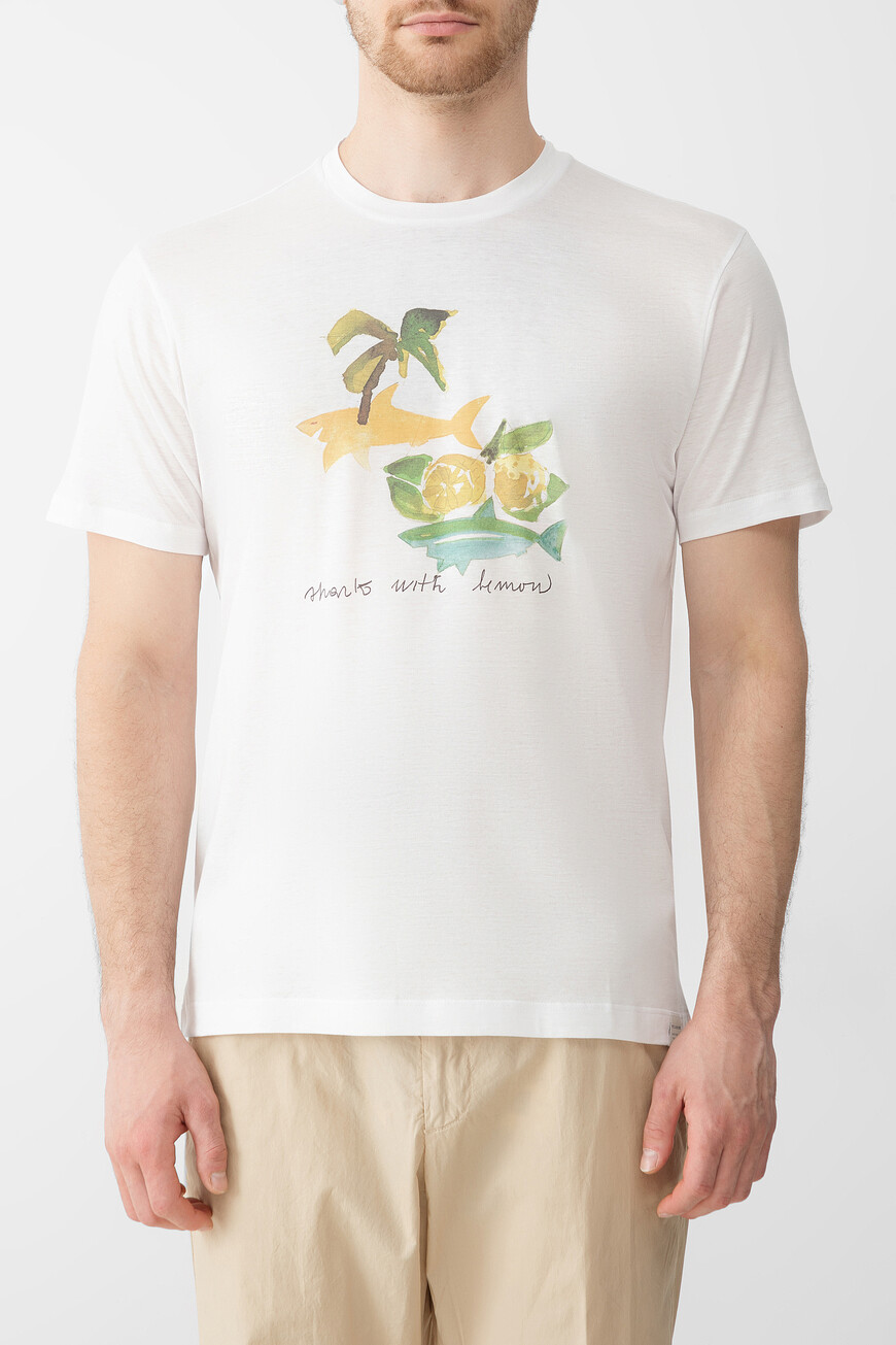 

Футболка Paul&Shark Модель Из Коллекции Riviera Hello Capri, Белый