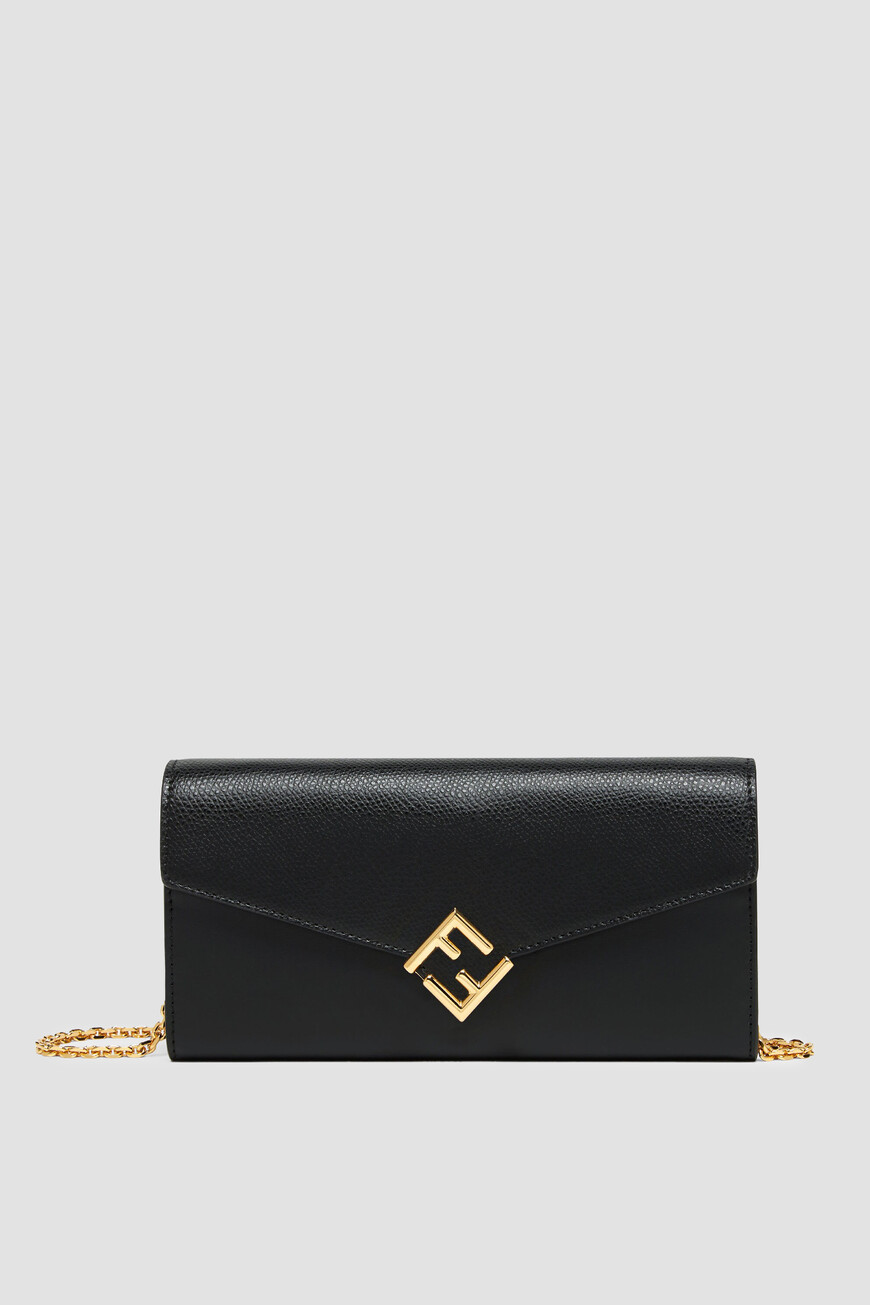 

Кошелек Fendi Модель Ff Diamonds, Черный