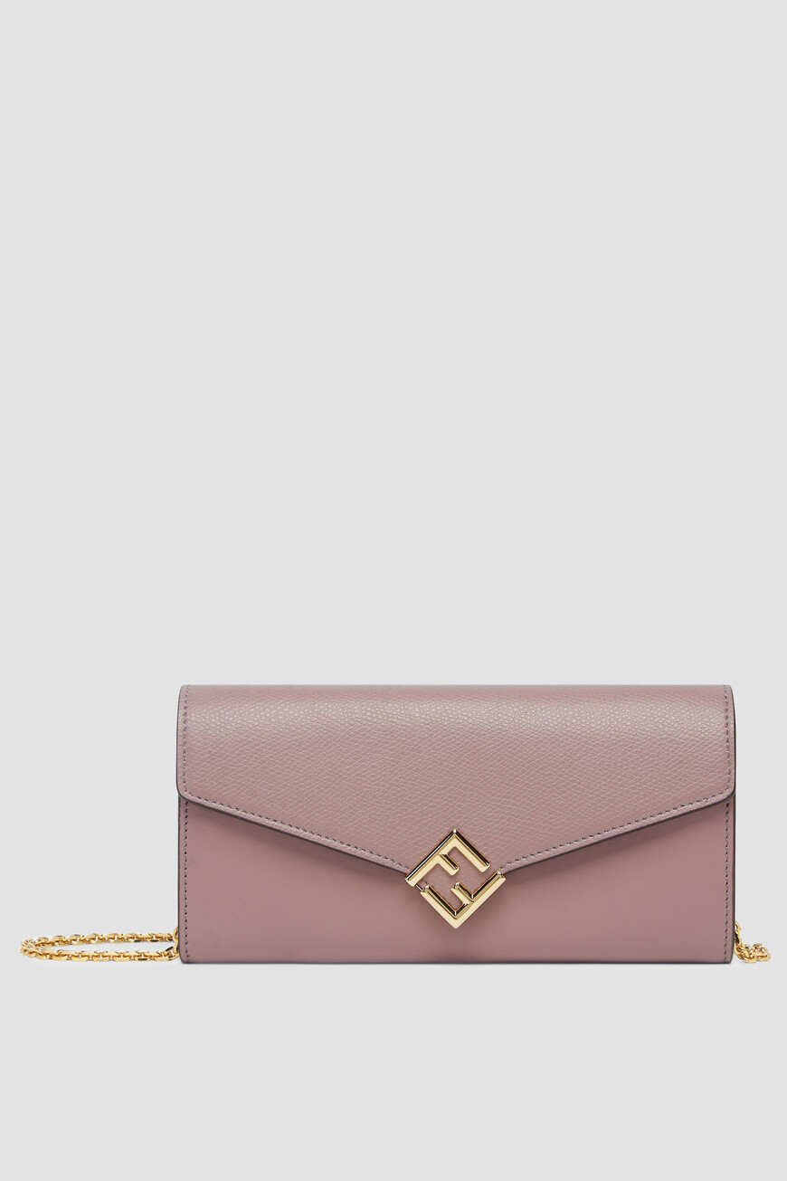 

Кошелек Fendi Модель Ff Diamonds, Розовый