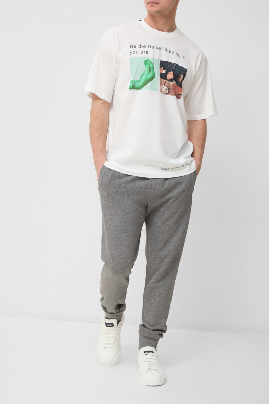 футболка dolce&gabbana модель из коллекции italian holiday G8PN9T G7O4Z W0800 по низкой цене