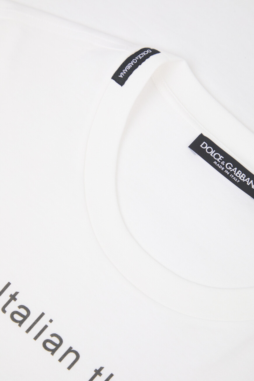футболка dolce&gabbana модель из коллекции italian holiday G8PN9T G7O4Z W0800 со скидкой