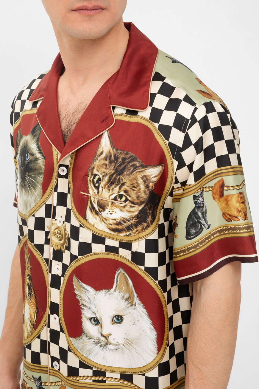 рубашка dolce&gabbana модель из коллекции italian holiday G5LH3T HI1VV HH5ID купить с доставкой