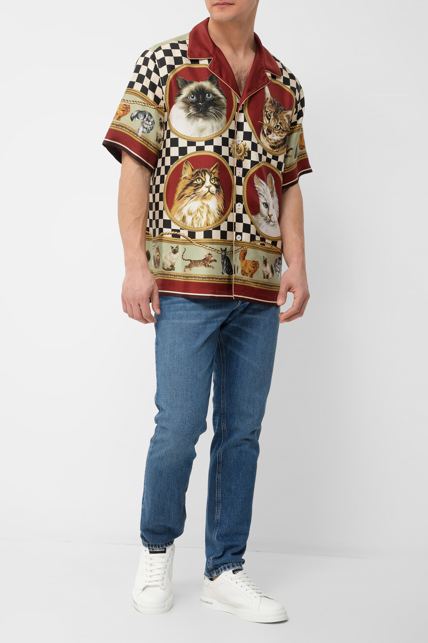 рубашка dolce&gabbana модель из коллекции italian holiday G5LH3T HI1VV HH5ID по низкой цене