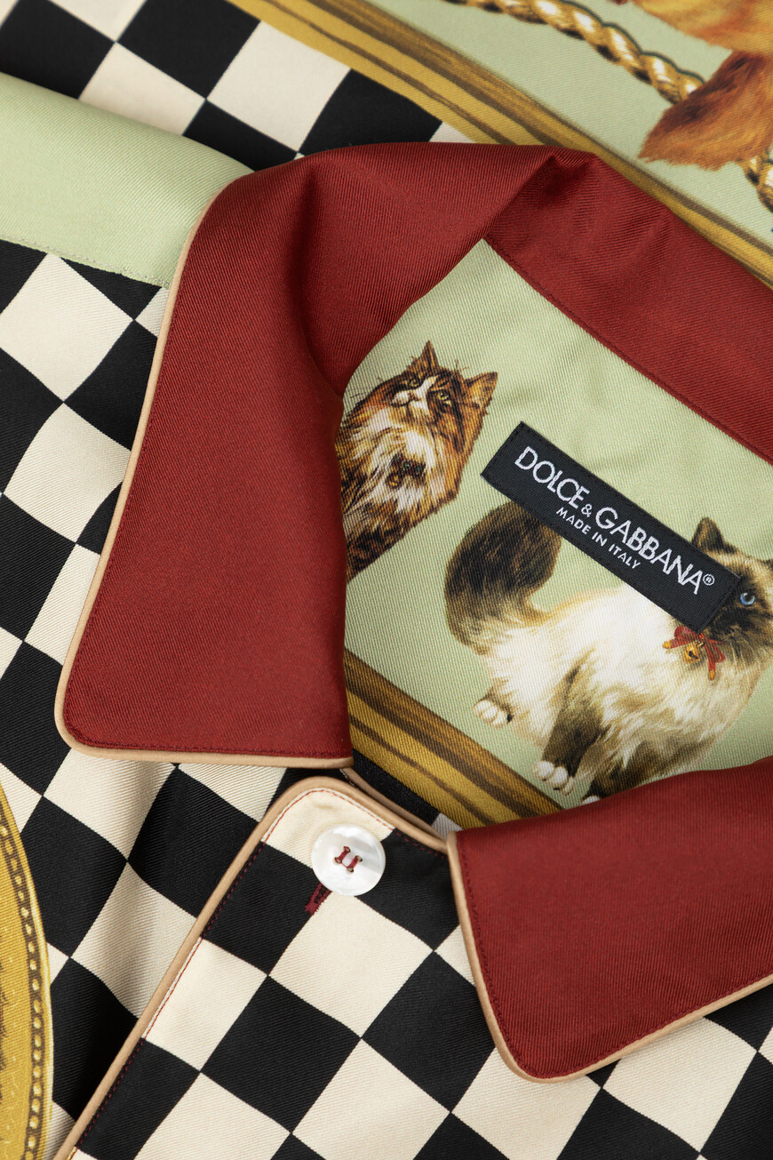 рубашка dolce&gabbana модель из коллекции italian holiday G5LH3T HI1VV HH5ID со скидкой