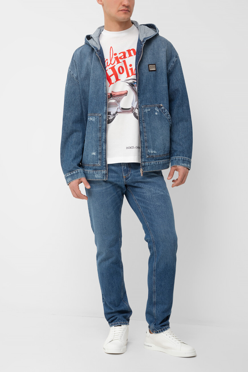 футболка dolce&gabbana модель из коллекции italian holiday G8PN9T G7O4S W0800 по низкой цене