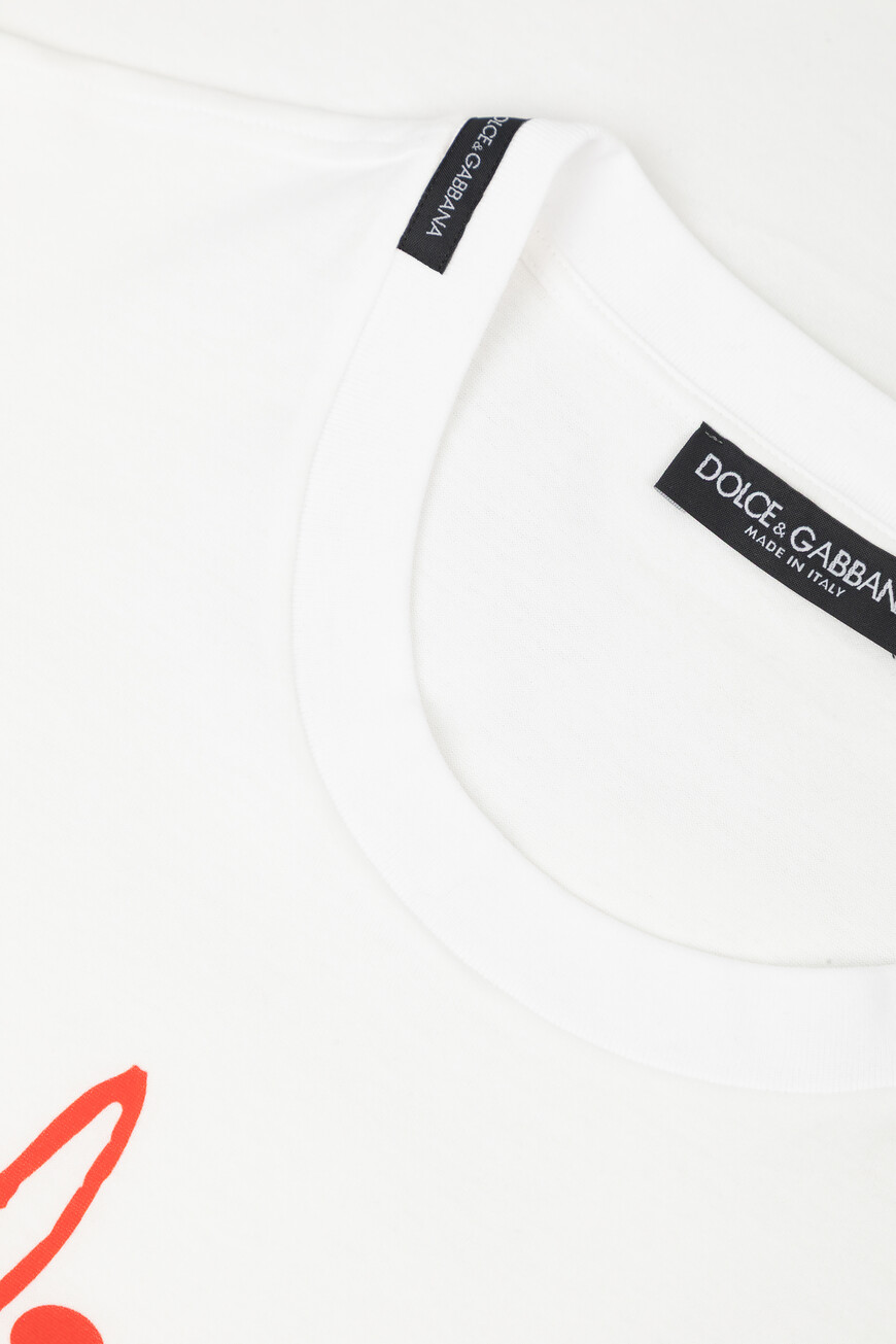 футболка dolce&gabbana модель из коллекции italian holiday G8PN9T G7O4S W0800 со скидкой