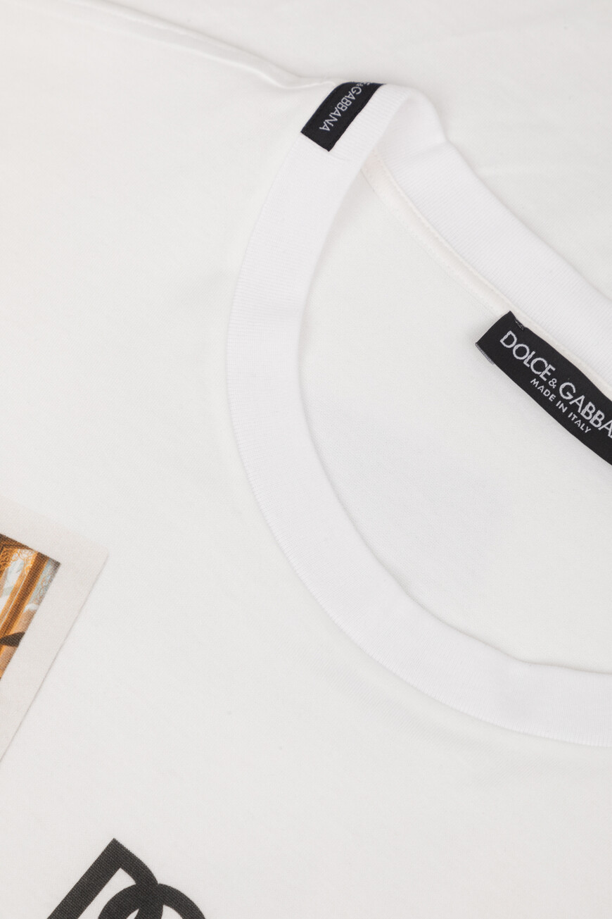 футболка dolce&gabbana модель из коллекции italian holiday G8PN9T G7O4R W0800 со скидкой
