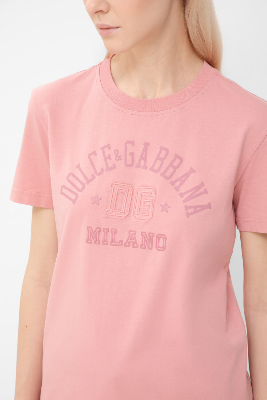 футболка dolce&gabbana модель из новой коллекции dna F8V42Z GDCX2 F2528 купить с доставкой