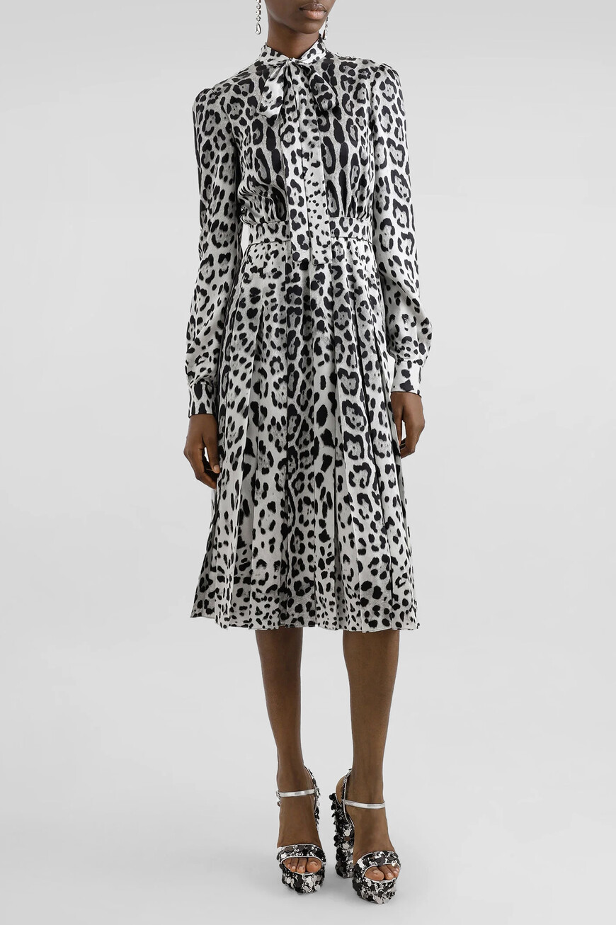 

Платье Dolce&Gabbana Модель Из Коллекции Everyday, Анималистичный принт
