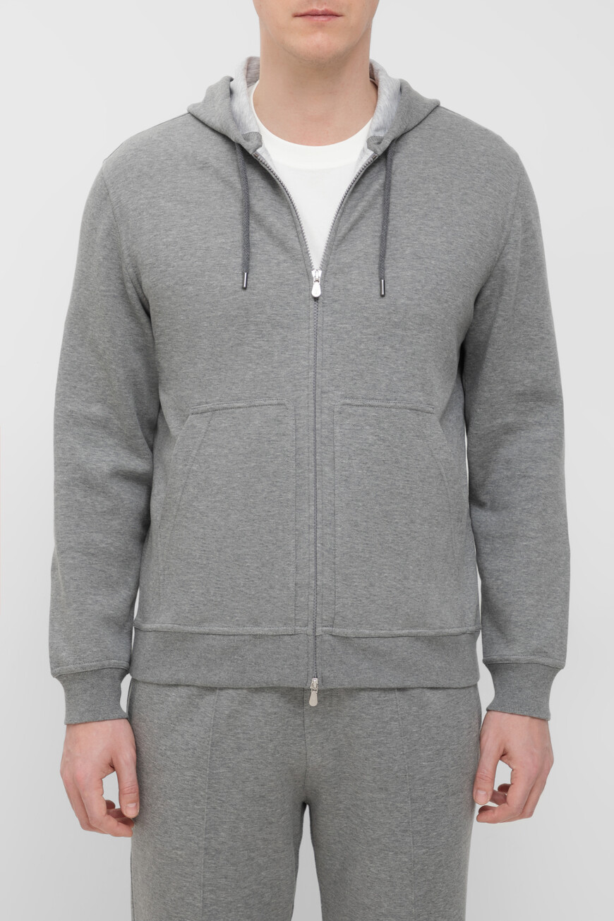 

Толстовка Brunello Cucinelli Модель Из Линейки Travelwear, Серый