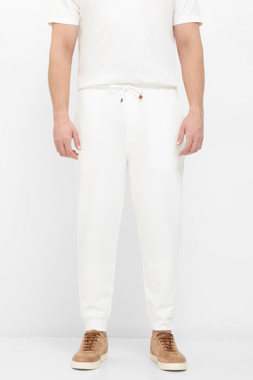 

Брюки Brunello Cucinelli Модель Из Линейки Travelwear, Белый