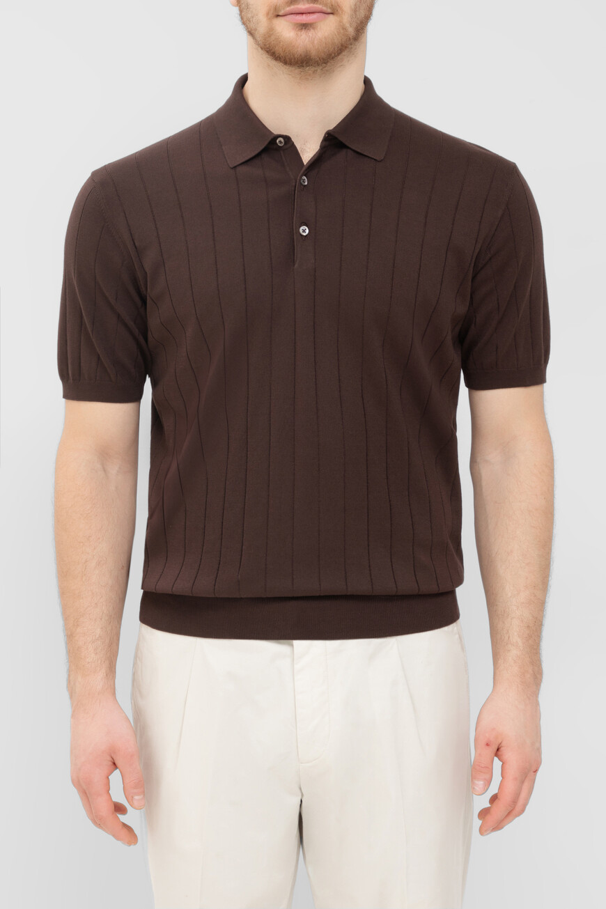 

Поло Corneliani Модель Из Капсульной Коллекции Circle, Коричневый