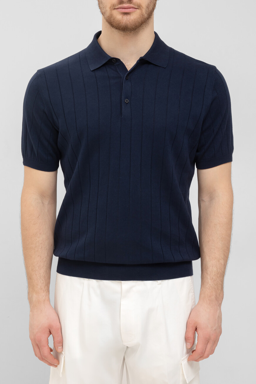 

Поло Corneliani Модель Из Капсульной Коллекции Circle, Синий