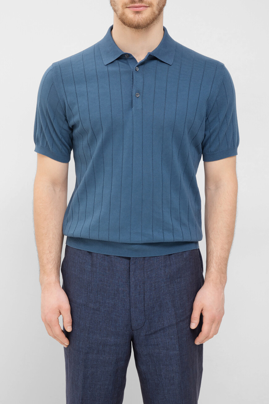

Поло Corneliani Модель Из Капсульной Коллекции Circle, Синий