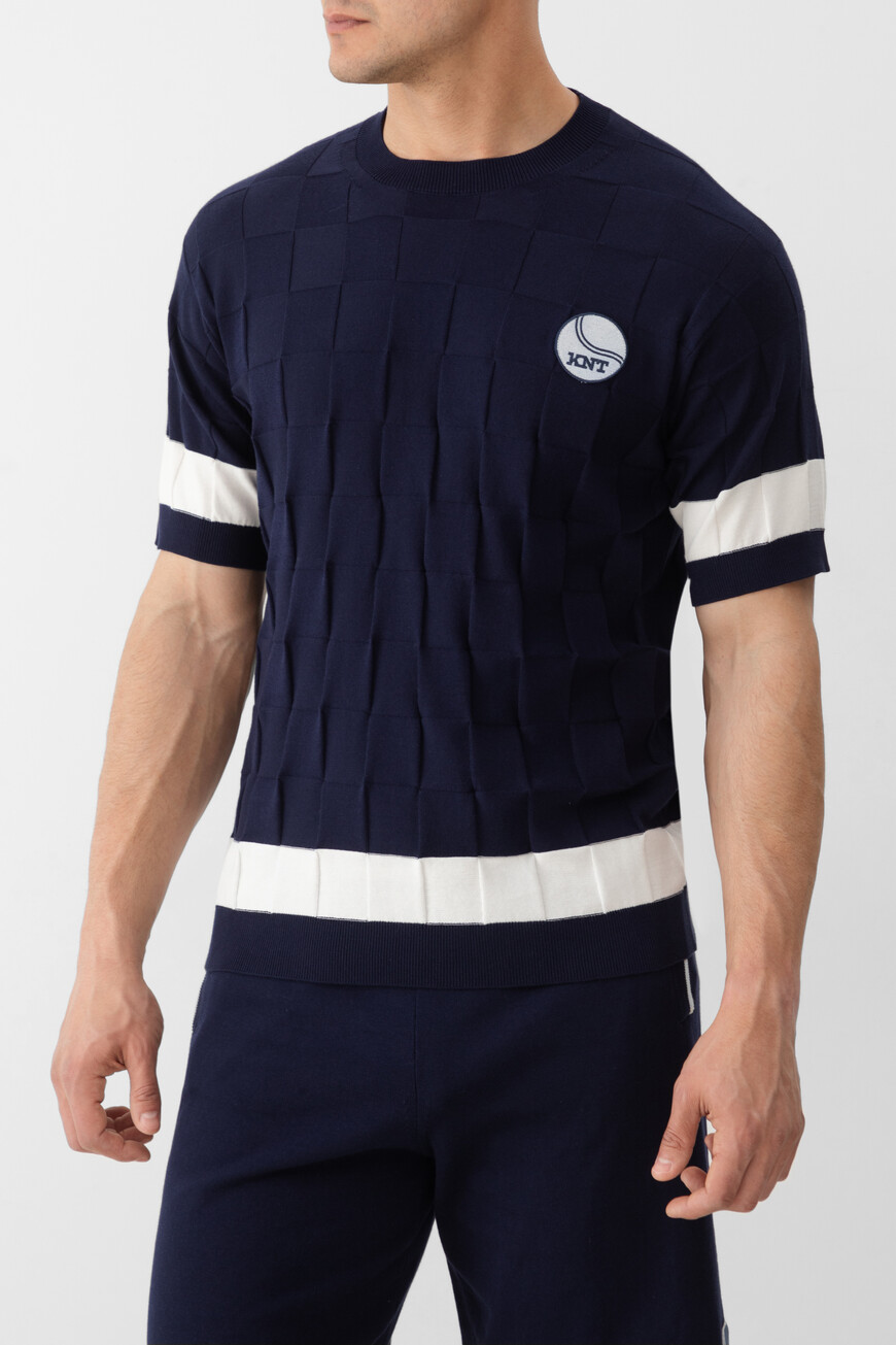 

Футболка-Джемпер Kiton Модель Из Коллекции Knt, Синий