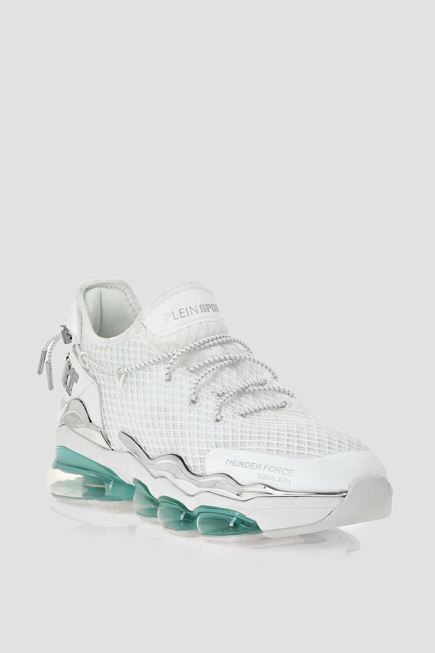 

Кроссовки Plein Sport Модель Thunder Force Genx 01: Runner Edition, Белый
