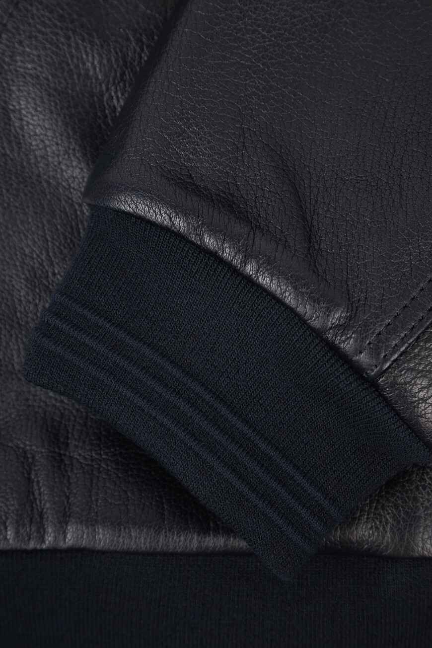 дубленка  из италии вид сбоку