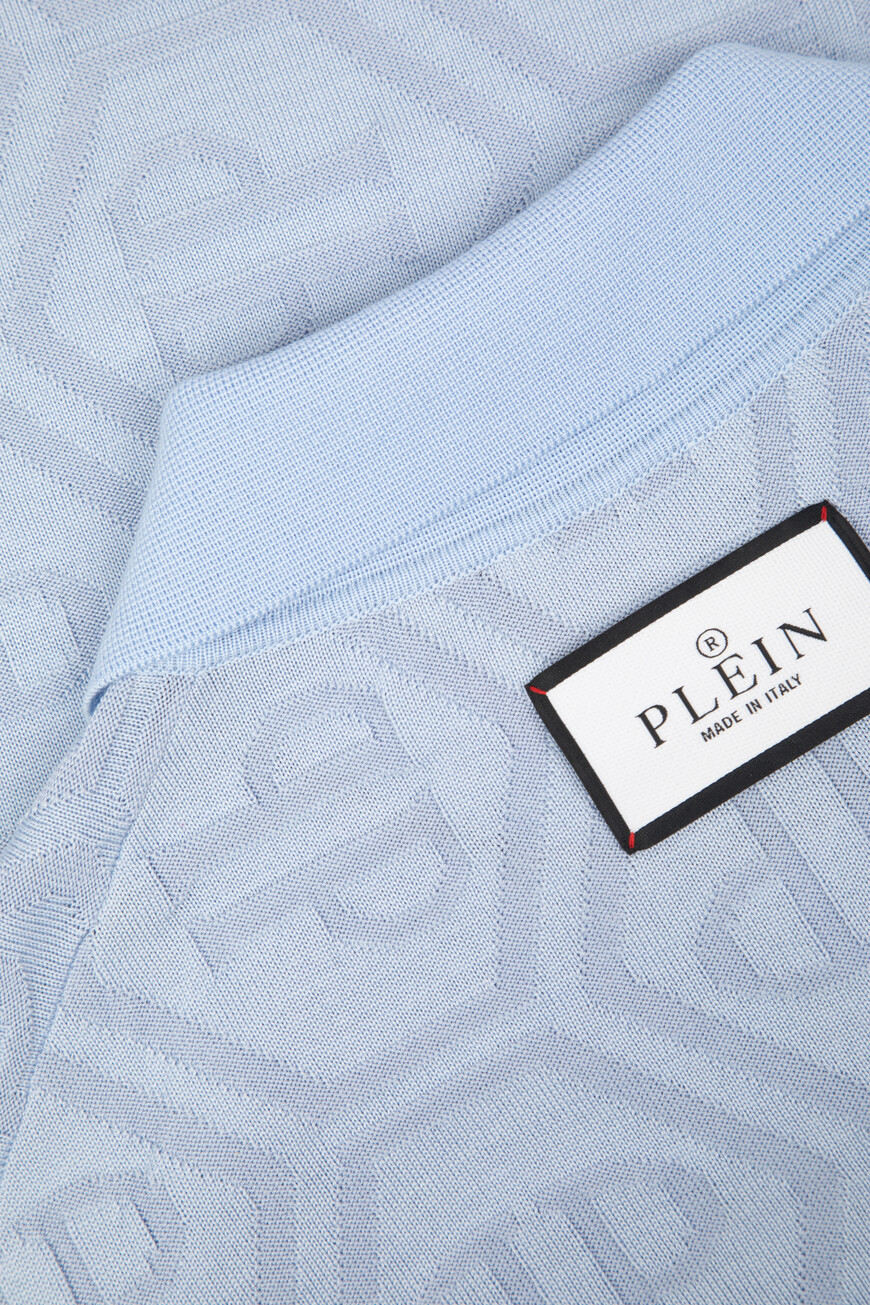 

Поло Philipp Plein, Голубой