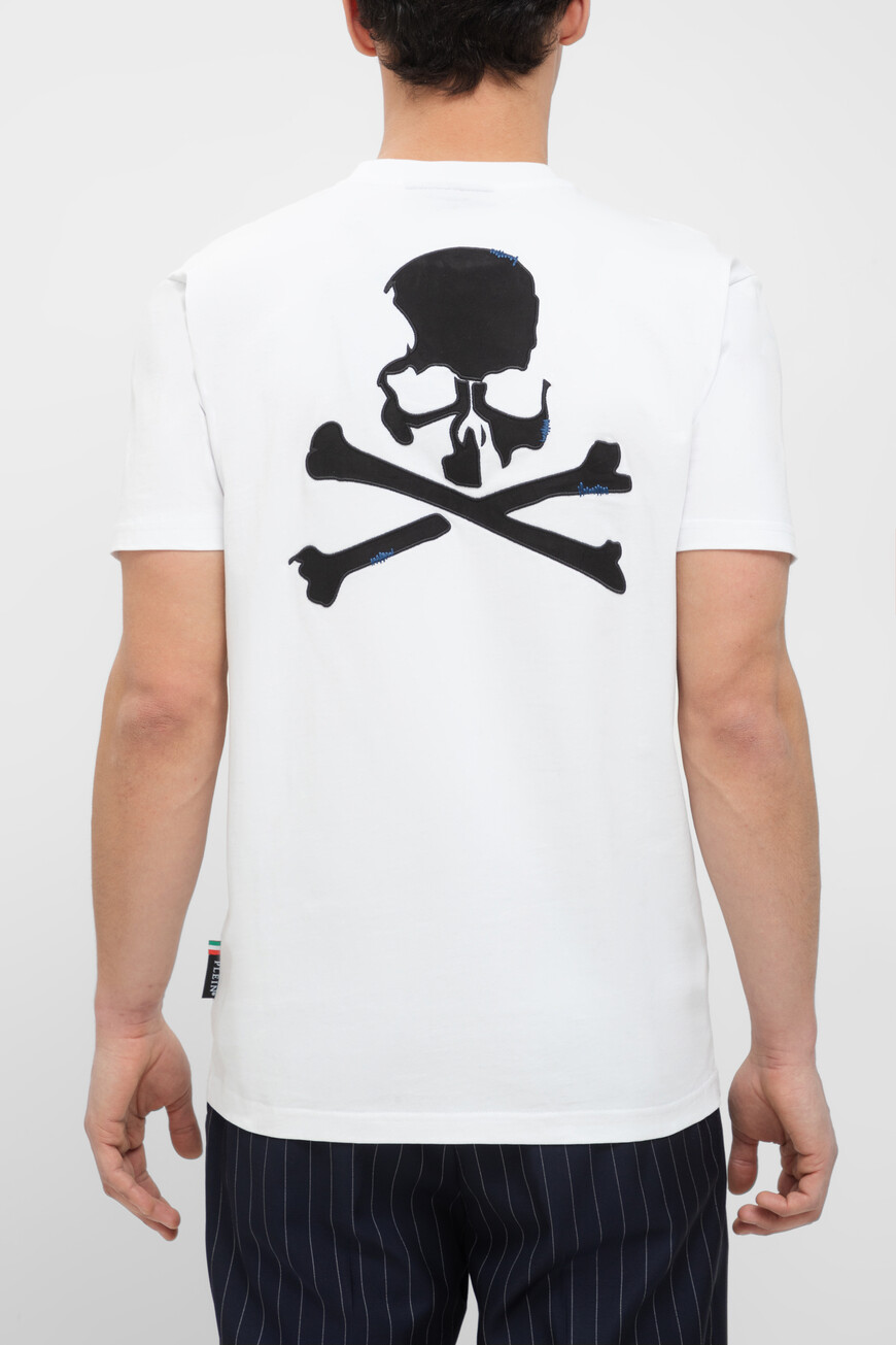 

Футболка Philipp Plein Модель Skull&Bones, Белый