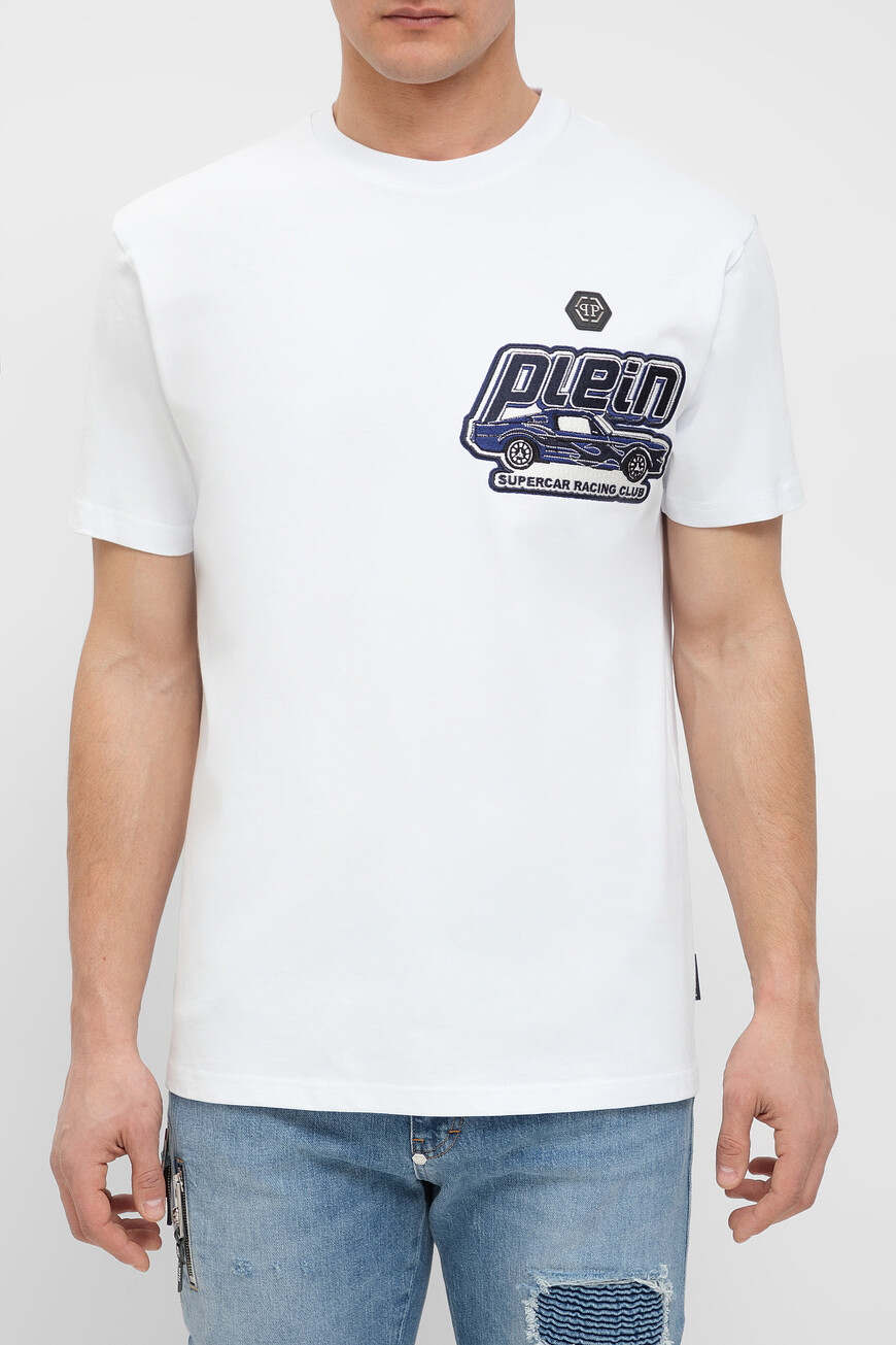 

Футболка Philipp Plein Модель Cars Racing, Белый