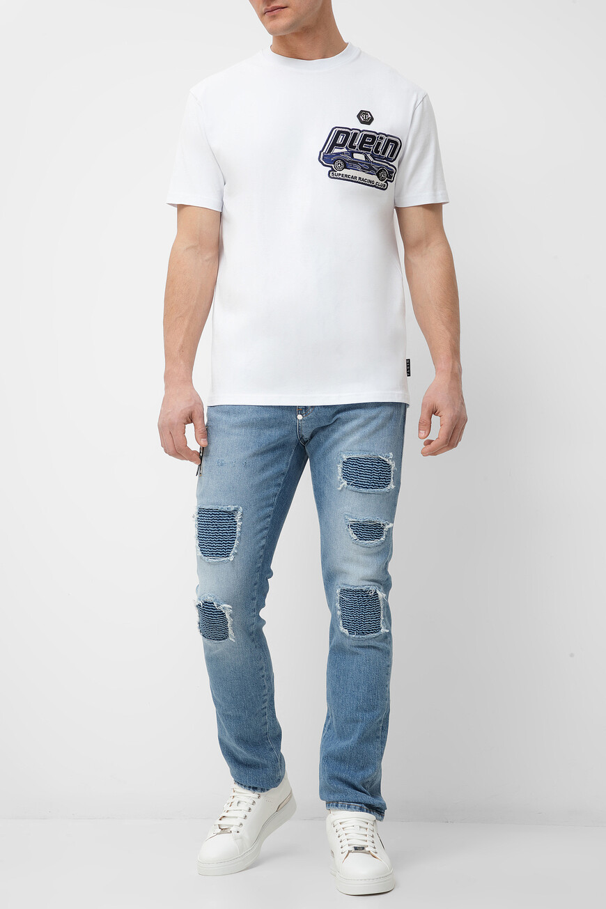 

Футболка Philipp Plein Модель Cars Racing, Белый