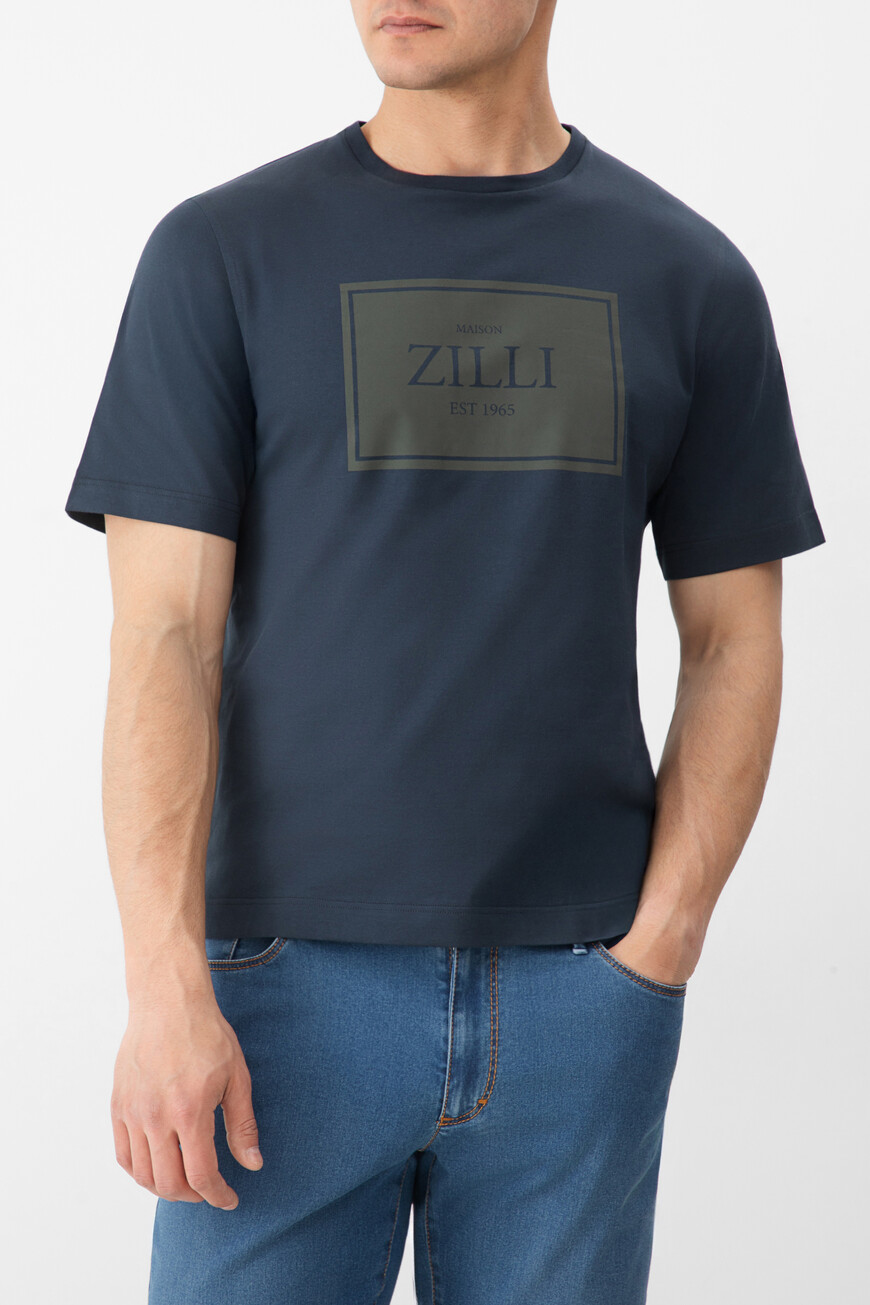 

Футболка Zilli, Синий
