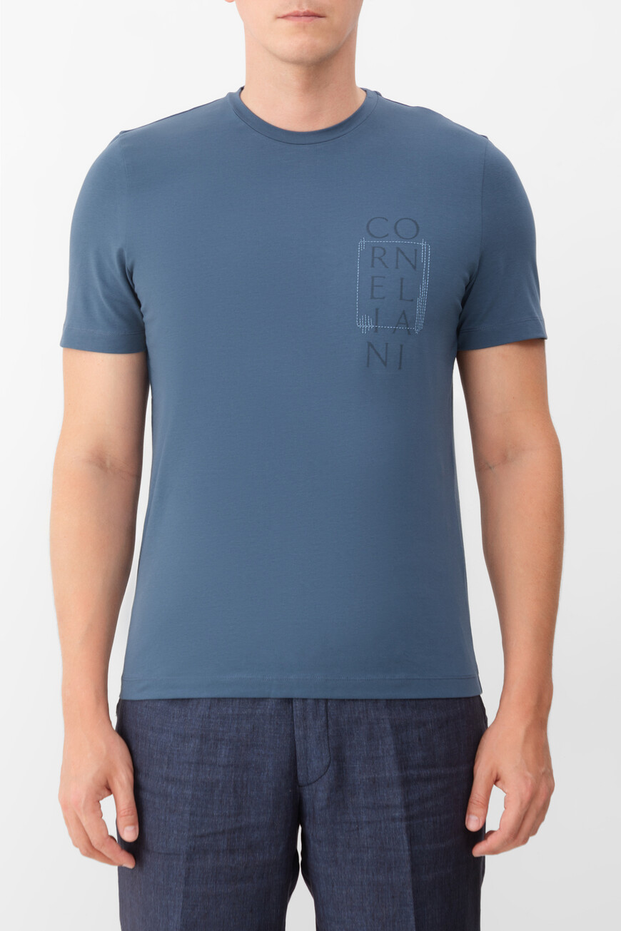 

Футболка Corneliani, Синий