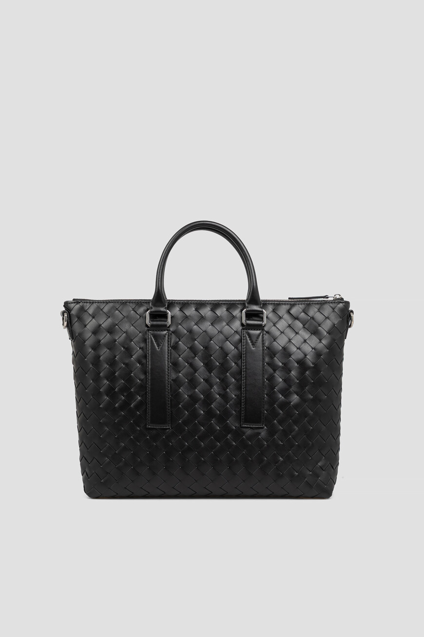 

Портфель Bottega Veneta Модель Intrecciato Soft, Черный