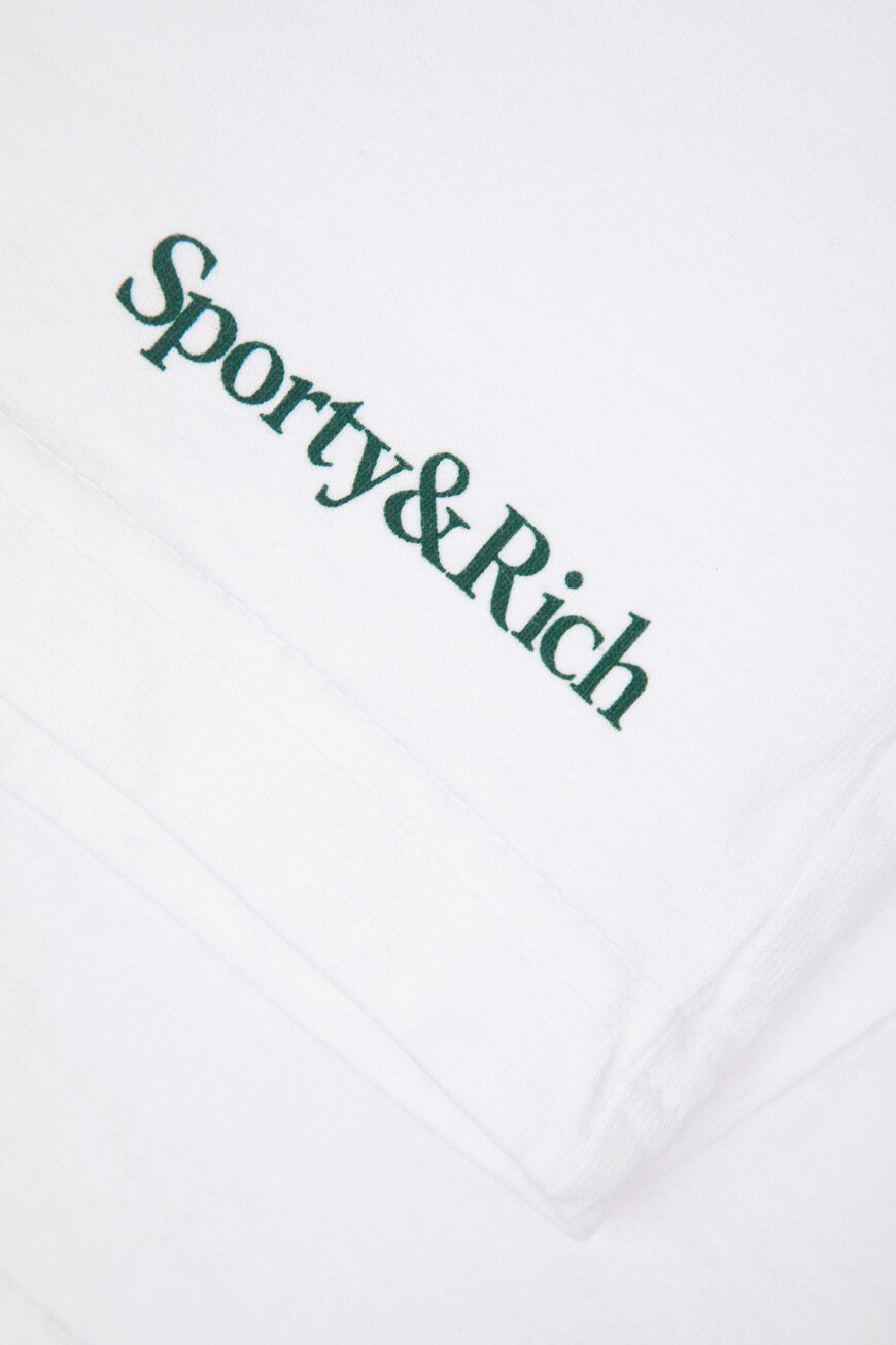 шорты sporty rich модель serif disco SH037606300WH01 на официальном сайте