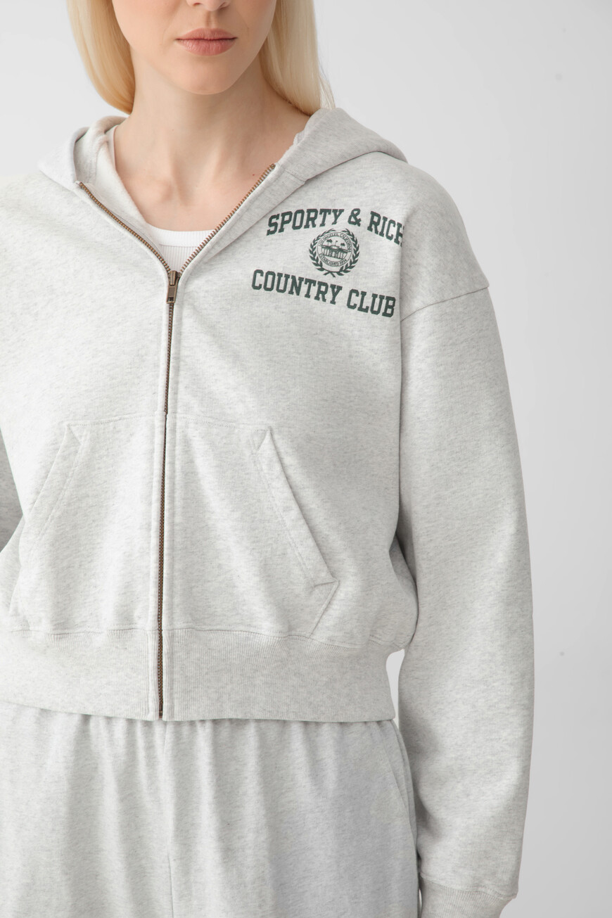 толстовка sporty rich модель varsity crest ST068606218GY03 купить с доставкой