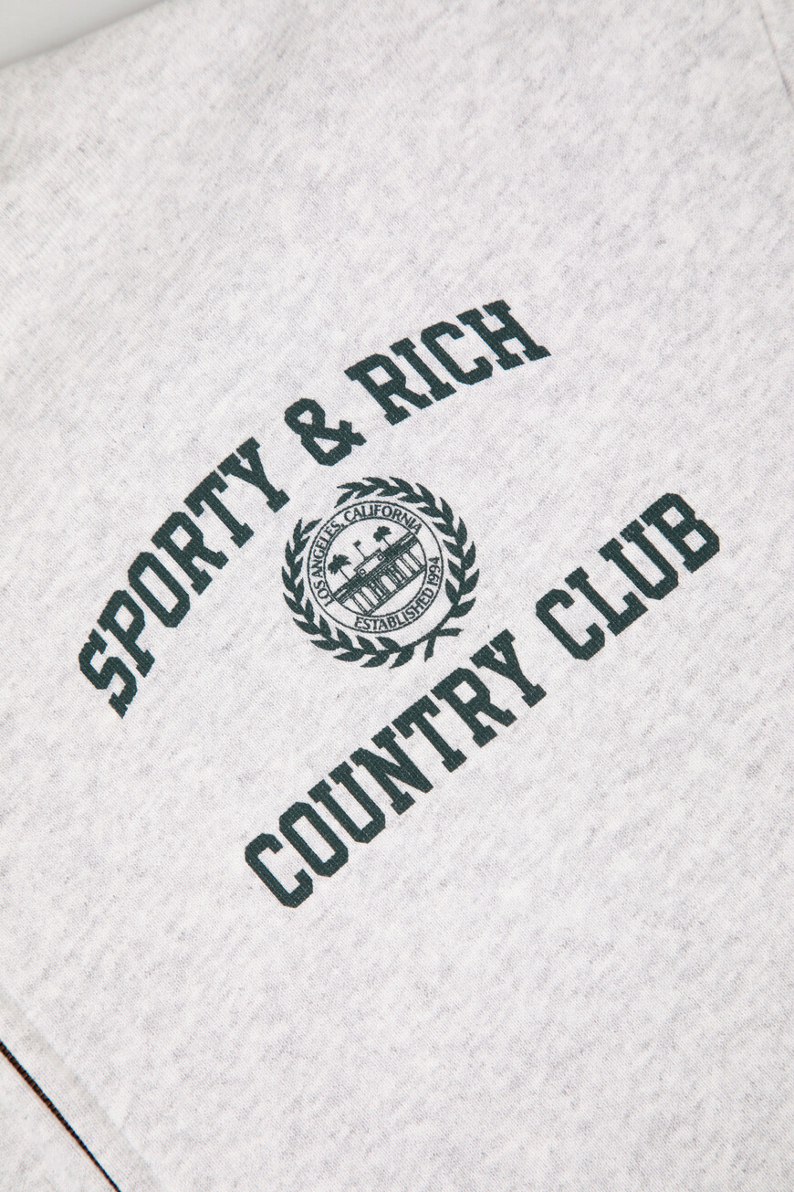 толстовка sporty rich модель varsity crest ST068606218GY03 на официальном сайте