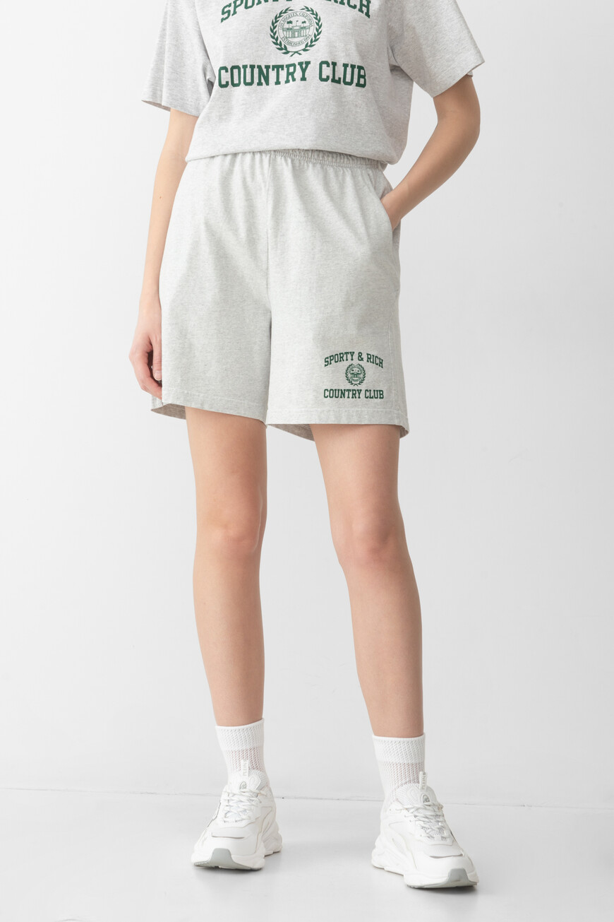 

Шорты Sporty Rich Модель Varsity Crest, Серый