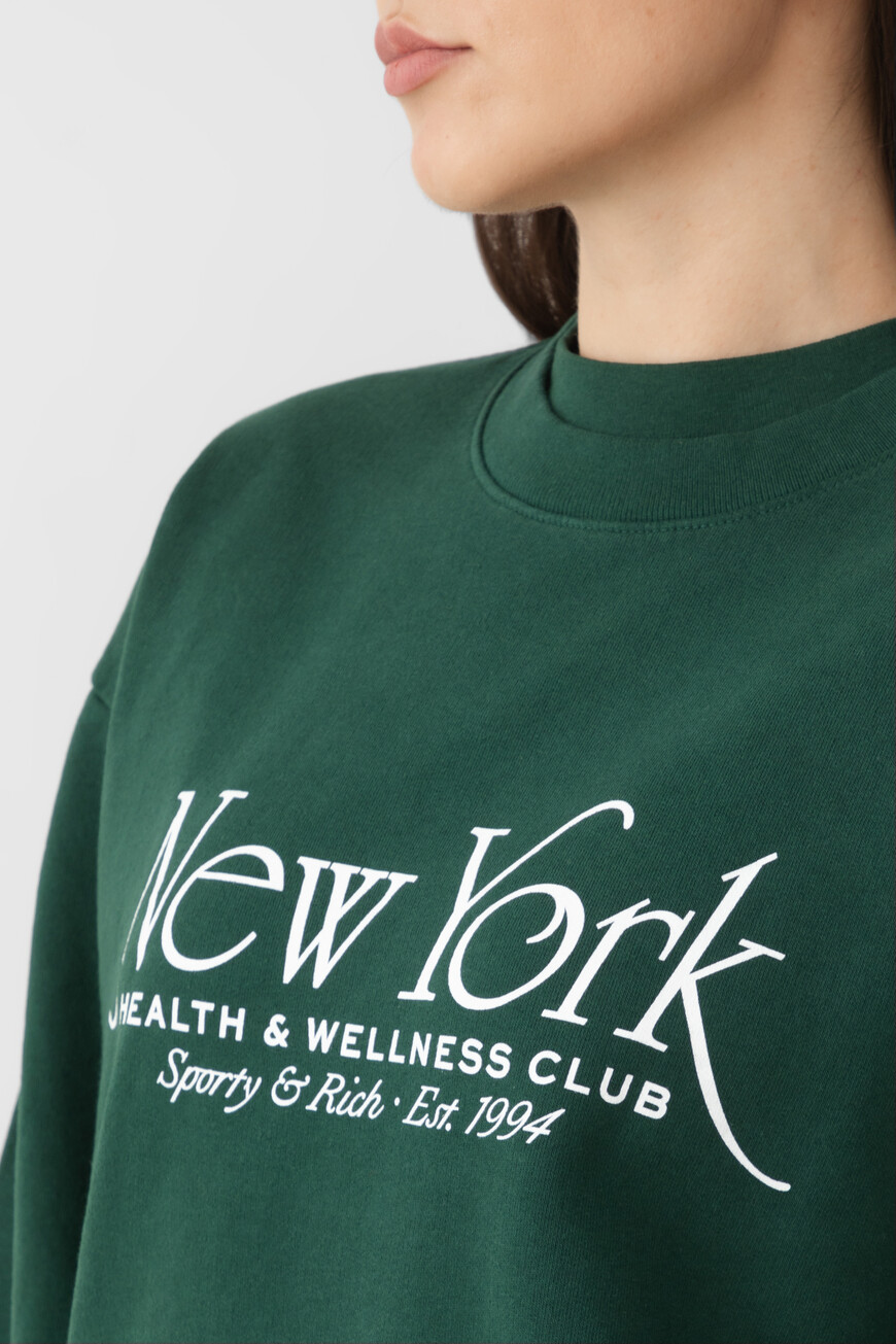 свитшот sporty rich модель ny 94 ST071606034GR10 купить с доставкой