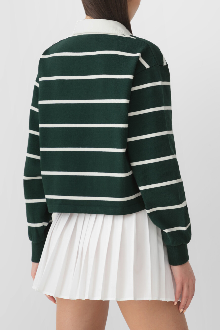 поло sporty rich модель serif logo rugby ST008606300GR51 по акции