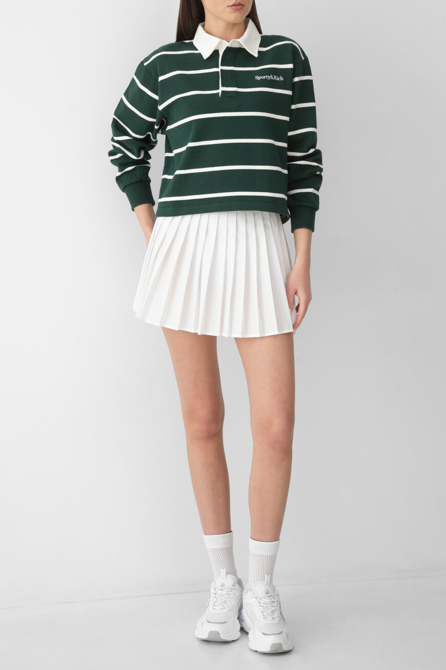 поло sporty rich модель serif logo rugby ST008606300GR51 по низкой цене