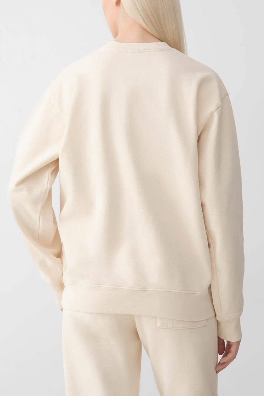 

Свитшот Sporty Rich Модель H&W Crest, Бежевый