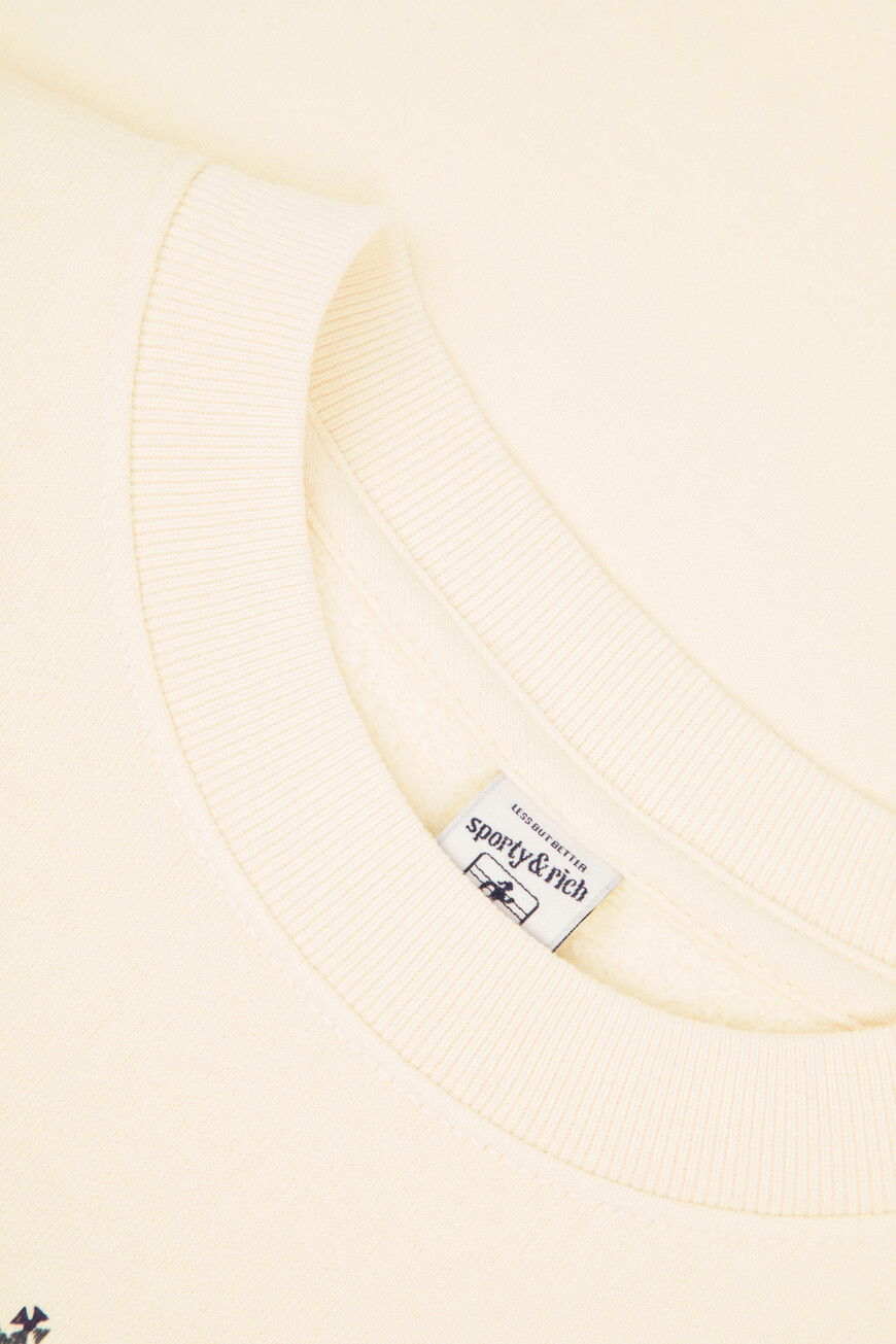 свитшот sporty rich модель h&w crest ST071606241CR01 со скидкой