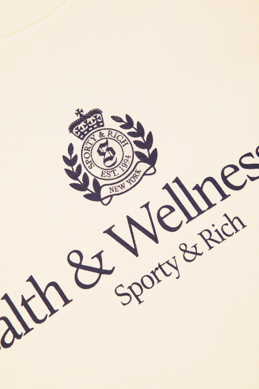 свитшот sporty rich модель h&w crest ST071606241CR01 на официальном сайте