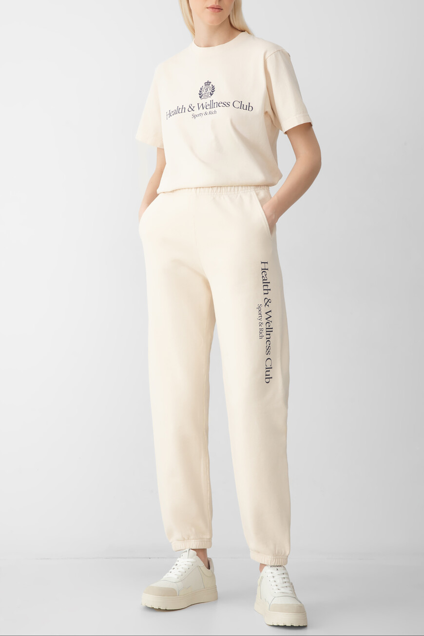 брюки sporty rich модель h&w crest PA036606241CR01 со скидкой