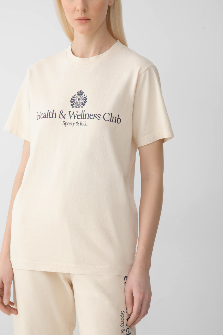 футболка sporty rich модель h&w crest TO043606241CR01 купить с доставкой