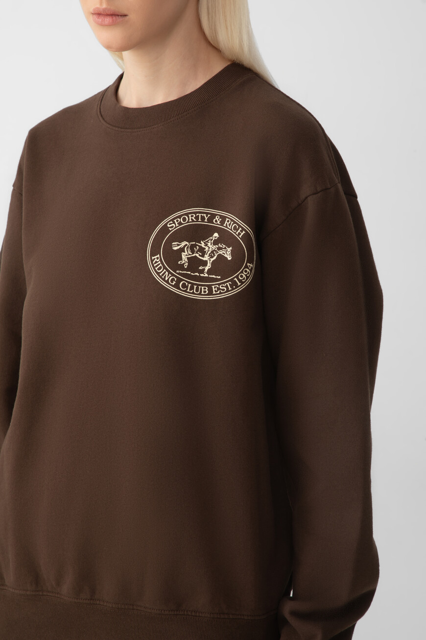 свитшот sporty rich ST071612244BR03 купить с доставкой